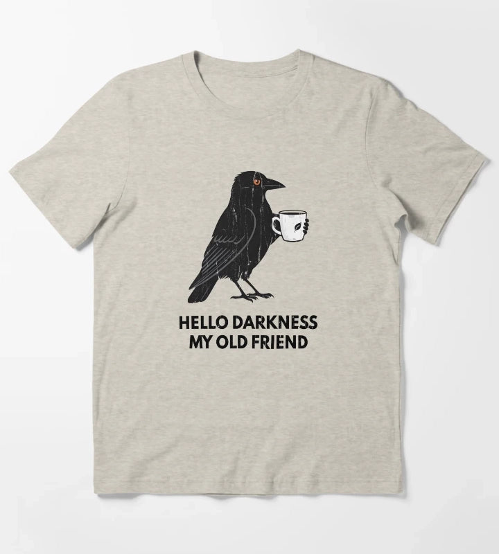 Hello Darkness My Old Friend T-Shirt Cream