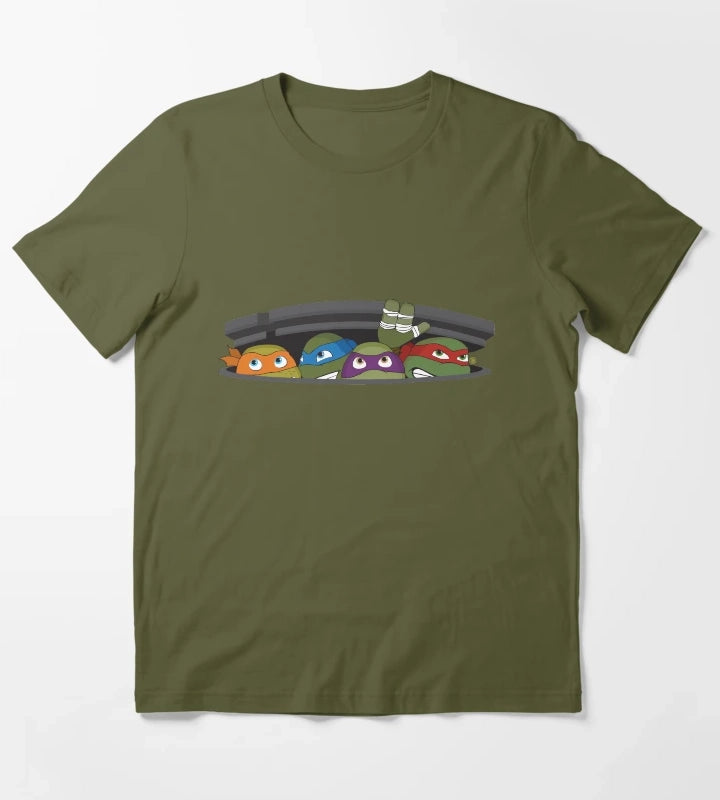 Heroes in a Half Shell T-Shirt Olive Green