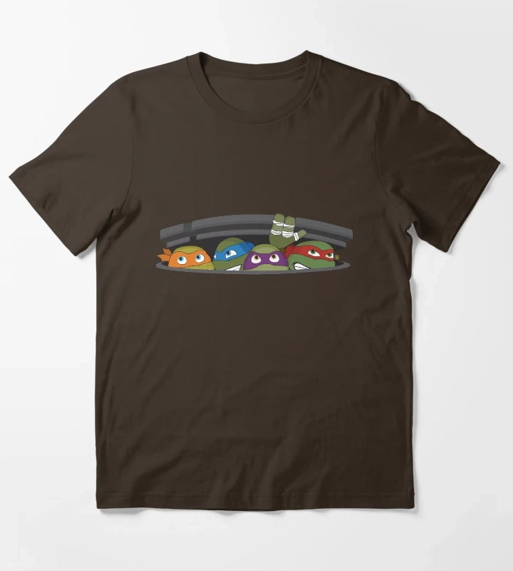Heroes in a Half Shell T-Shirt Brown