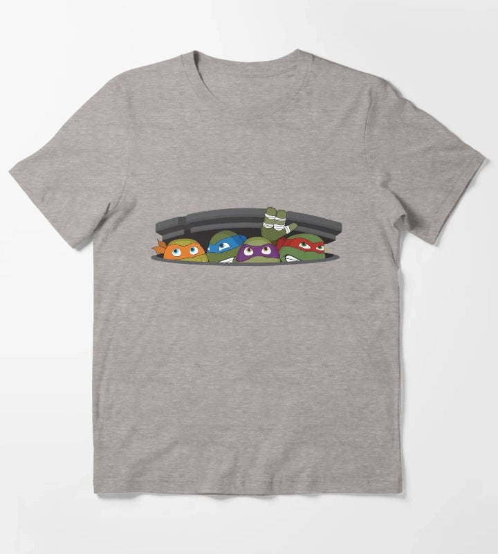 Heroes in a Half Shell T-Shirt Heather Grey
