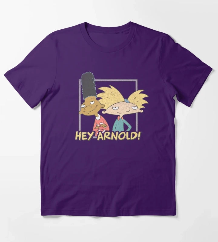 Hey Arnold Arnold And Gerald Classic Poster T-Shirt Purple