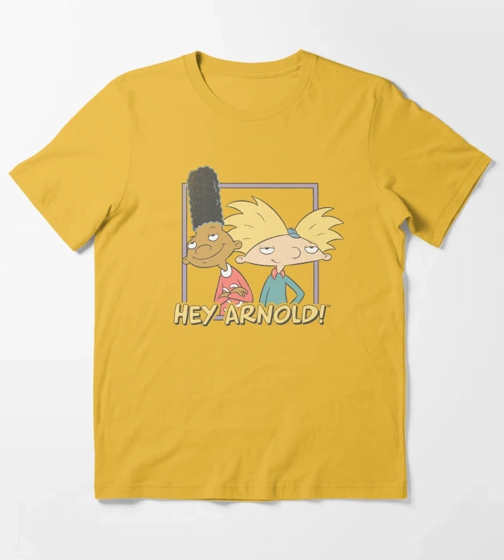 Hey Arnold Arnold And Gerald Classic Poster T-Shirt Yellow