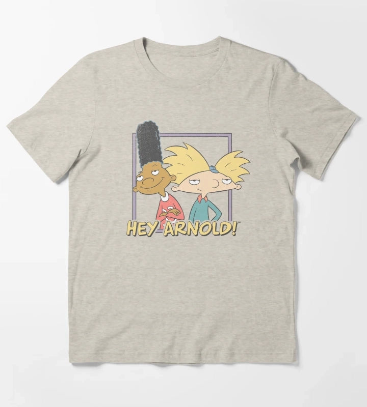 Hey Arnold Arnold And Gerald Classic Poster T-Shirt Cream