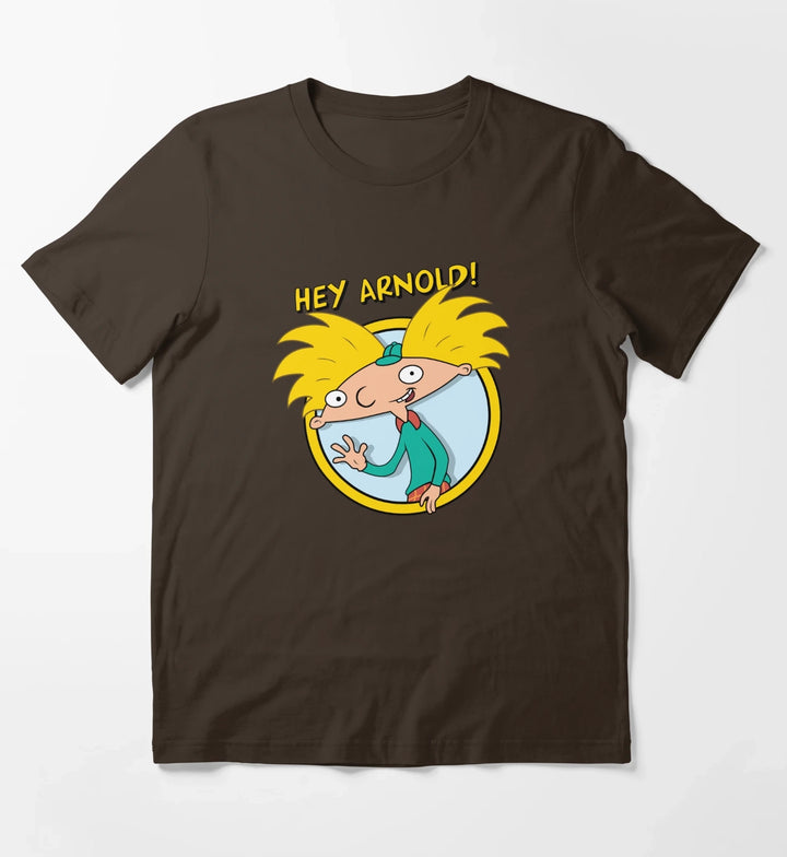Hey Arnold Arnold Classic Wave Poster T-Shirt Brown