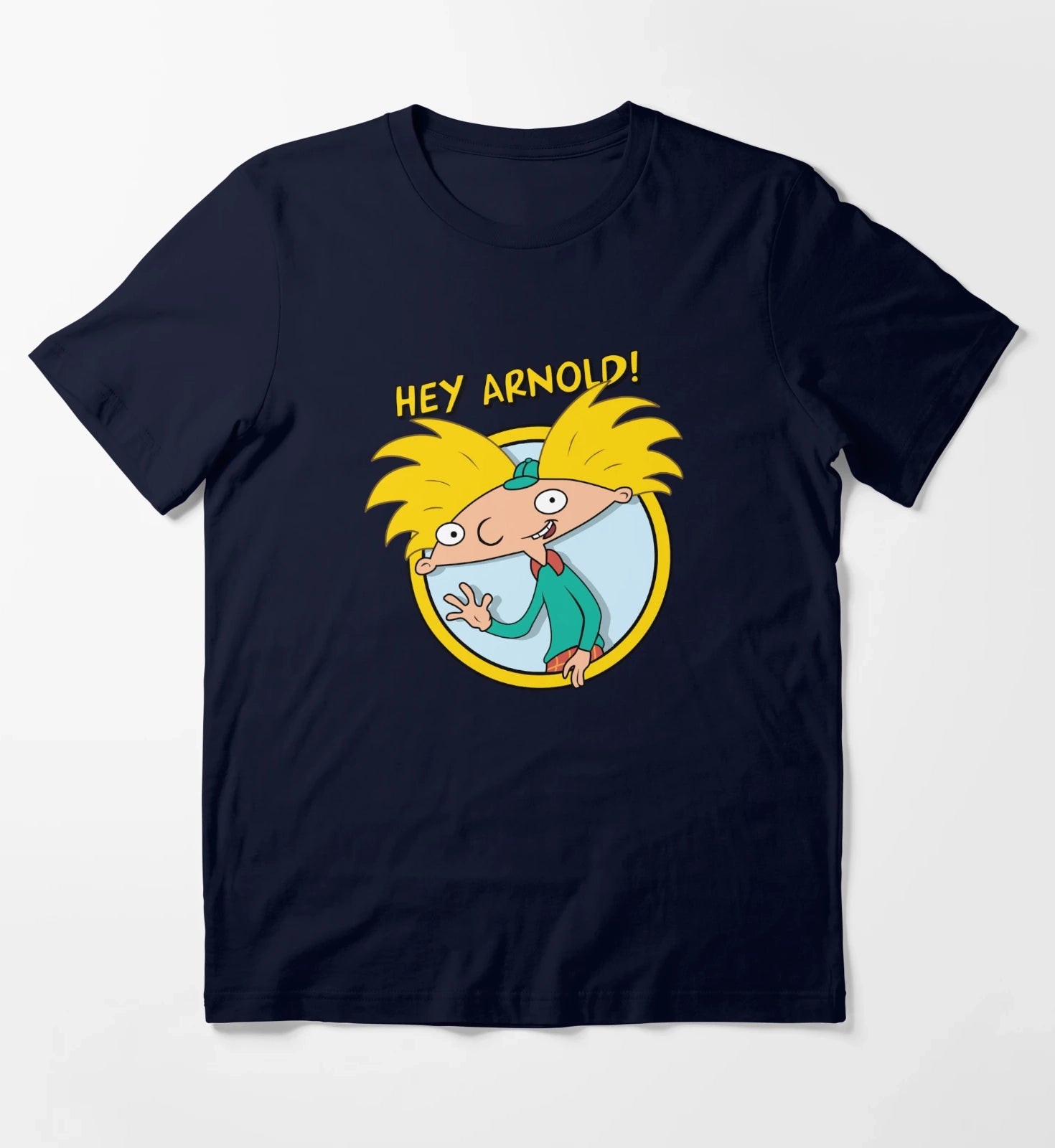 Hey Arnold Arnold Classic Wave Poster T-Shirt Navy