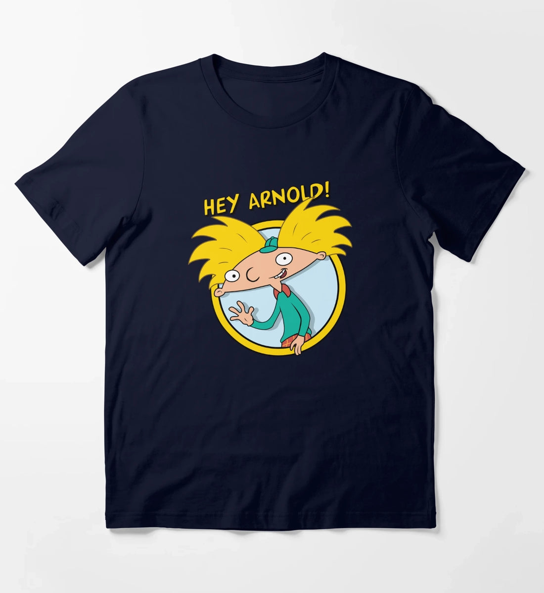 Hey Arnold Arnold Classic Wave Poster T-Shirt Navy