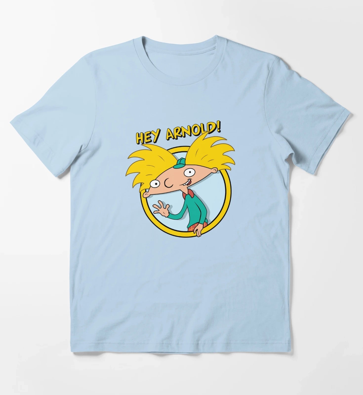 Hey Arnold Arnold Classic Wave Poster T-Shirt Sky Blue