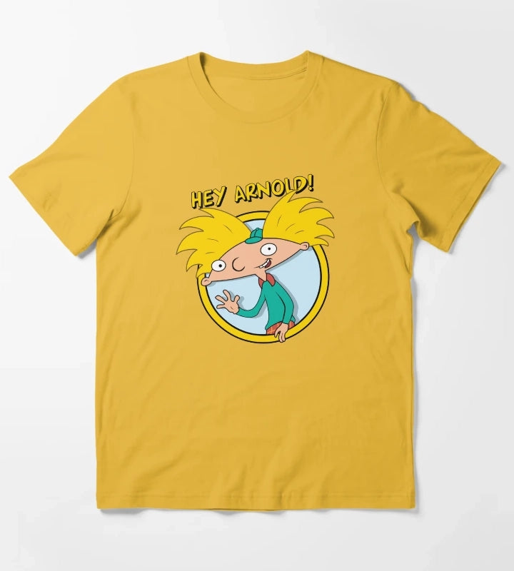 Hey Arnold Arnold Classic Wave Poster T-Shirt Yellow