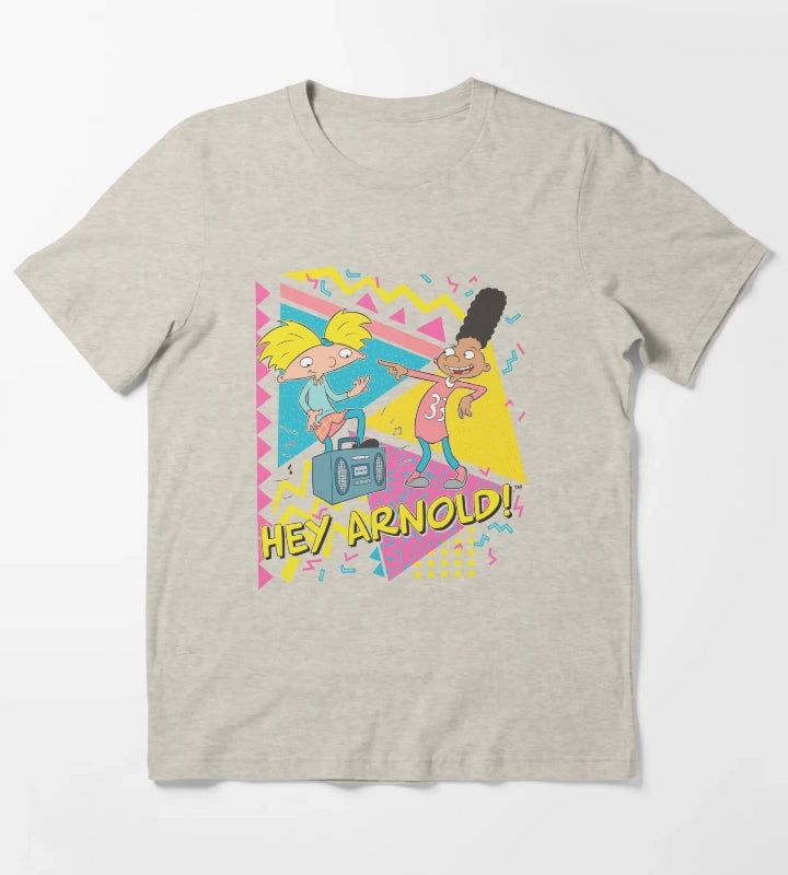 Hey Arnold Gerald Best Friends Boombox T-Shirt Cream