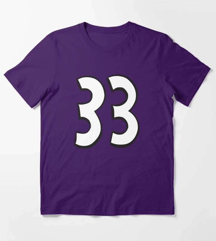 Hey Arnold Halloween Gerald Number 33 Costume T-Shirt Purple