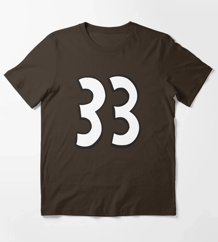 Hey Arnold Halloween Gerald Number 33 Costume T-Shirt Brown