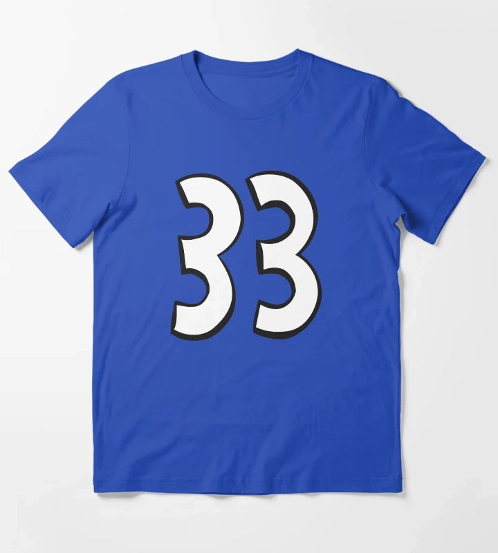 Hey Arnold Halloween Gerald Number 33 Costume T-Shirt Blue