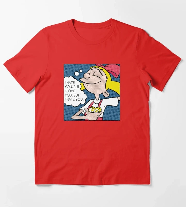 Hey Arnold Helga Pop Art Love Poster T-Shirt Red