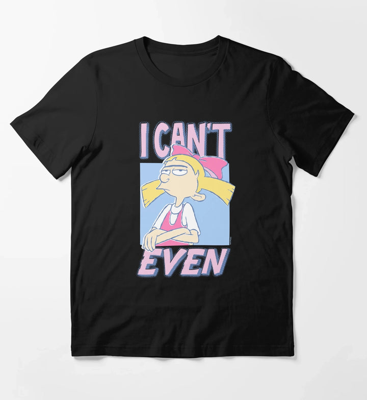 Hey Arnold Iconic Helga Pataki I Cant Even Big Chest Logo T-Shirt