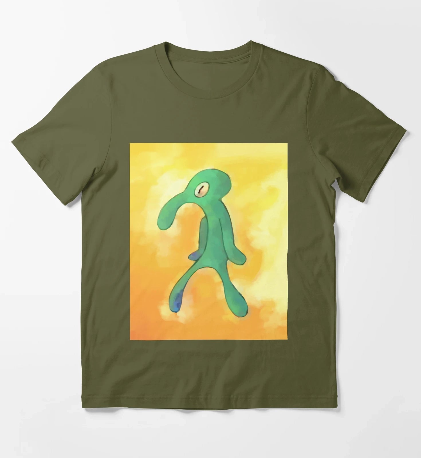 High Res Bold and Brash Repaint T-Shirt Olive Green