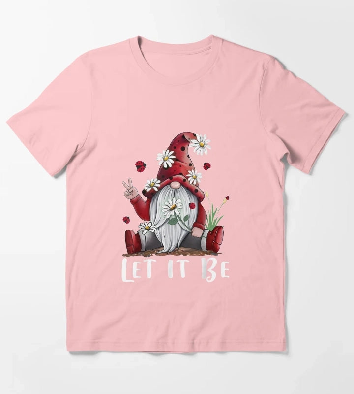Hippie Gnome Daisy Flower Baby Hippy Style T-Shirt Dark Grey