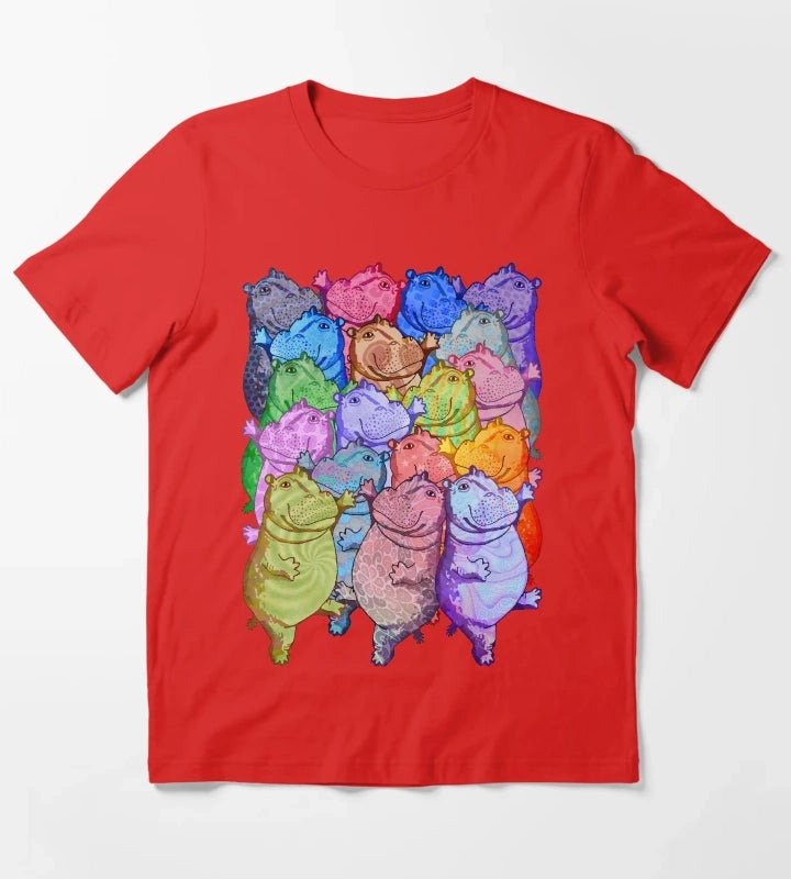 Hippo Disco T-Shirt Red