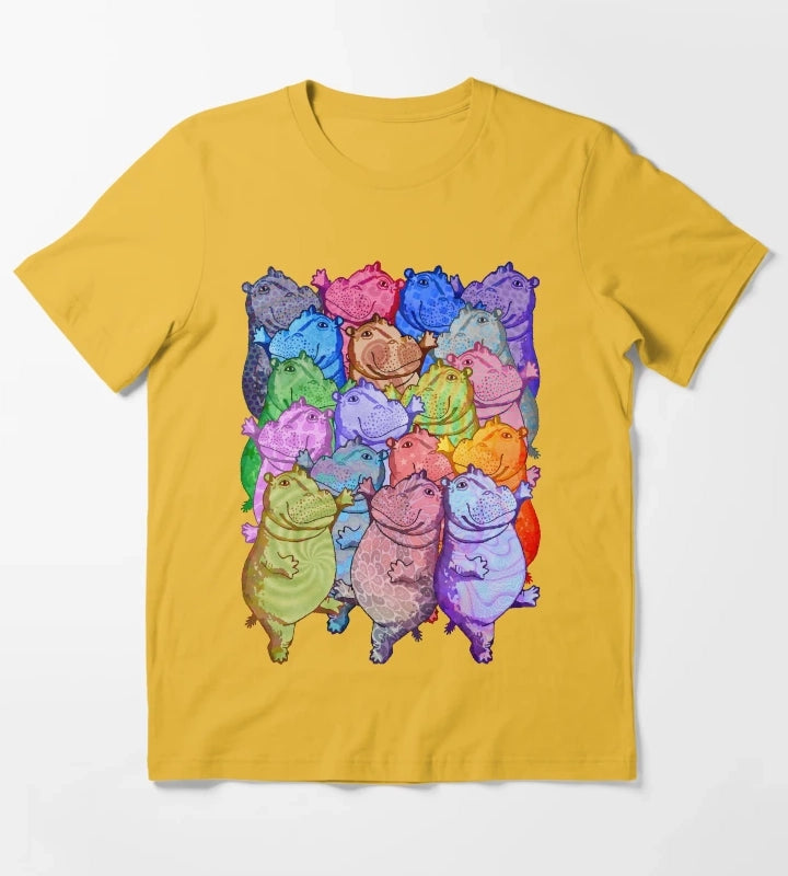Hippo Disco T-Shirt Yellow
