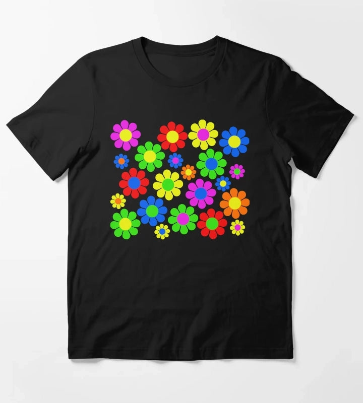 Hippy Flower Daisy Spring Pattern T-Shirt