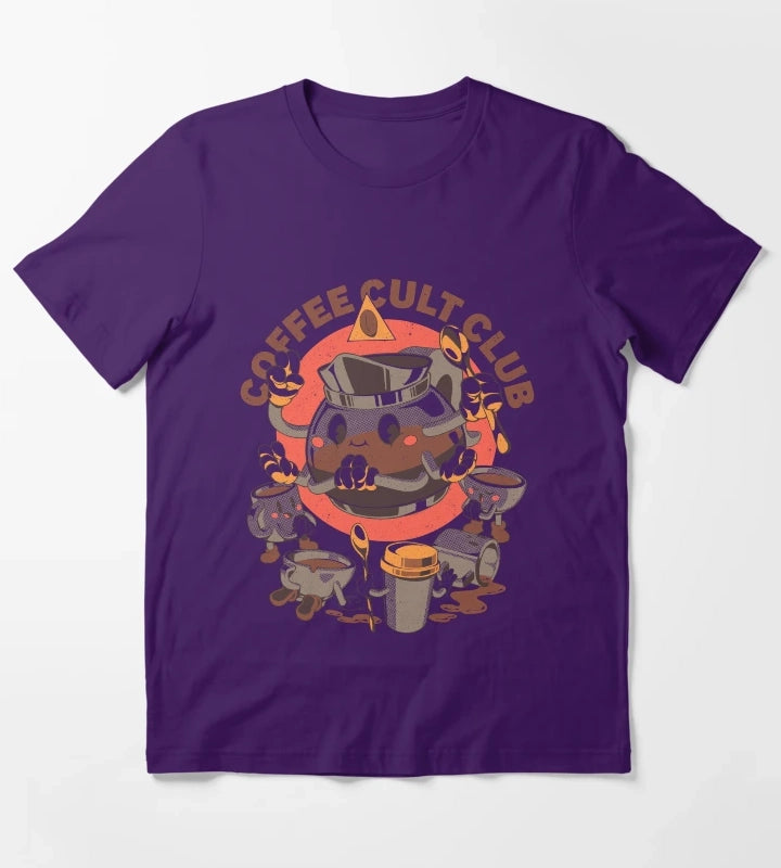 Holy Coffee Club T-Shirt Purple