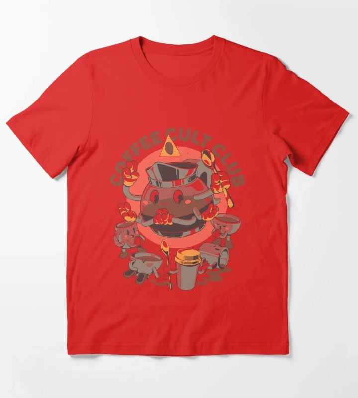 Holy Coffee Club T-Shirt Red