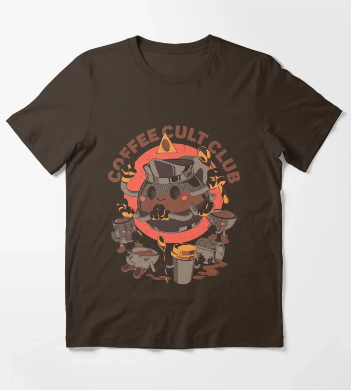 Holy Coffee Club T-Shirt Brown