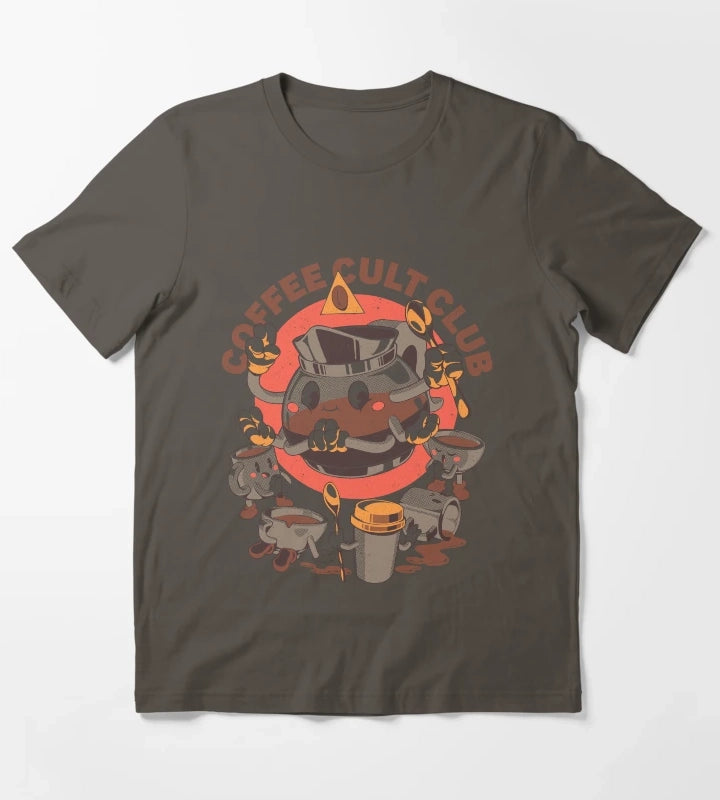 Holy Coffee Club T-Shirt Dark Grey