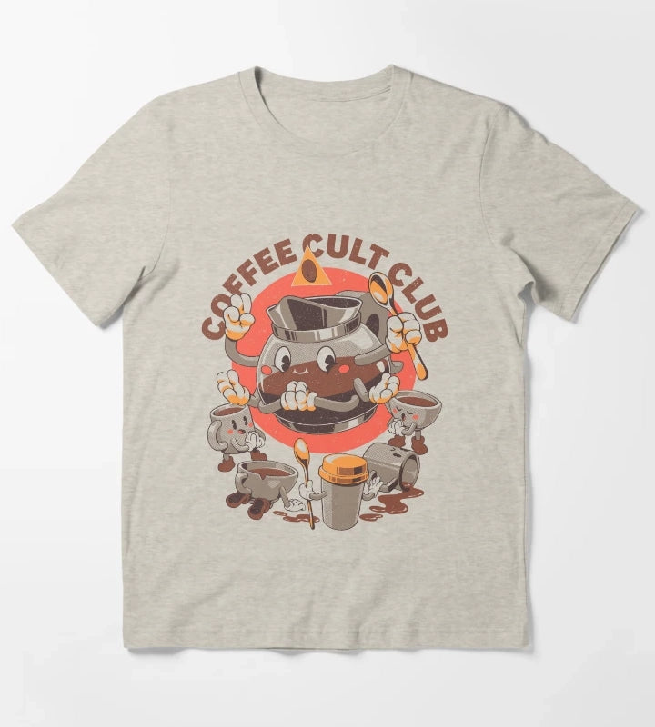 Holy Coffee Club T-Shirt Cream