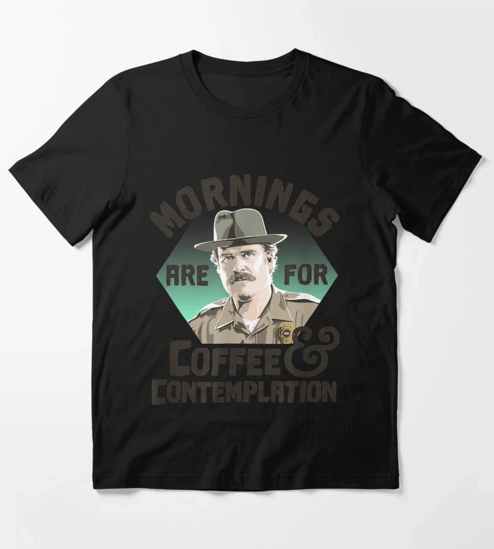 Hopper Mornings Are For Coffee Contemplation T-Shirt
