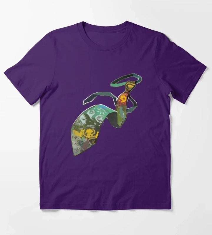 Horrific Necktie Disco Elysium T-Shirt Purple