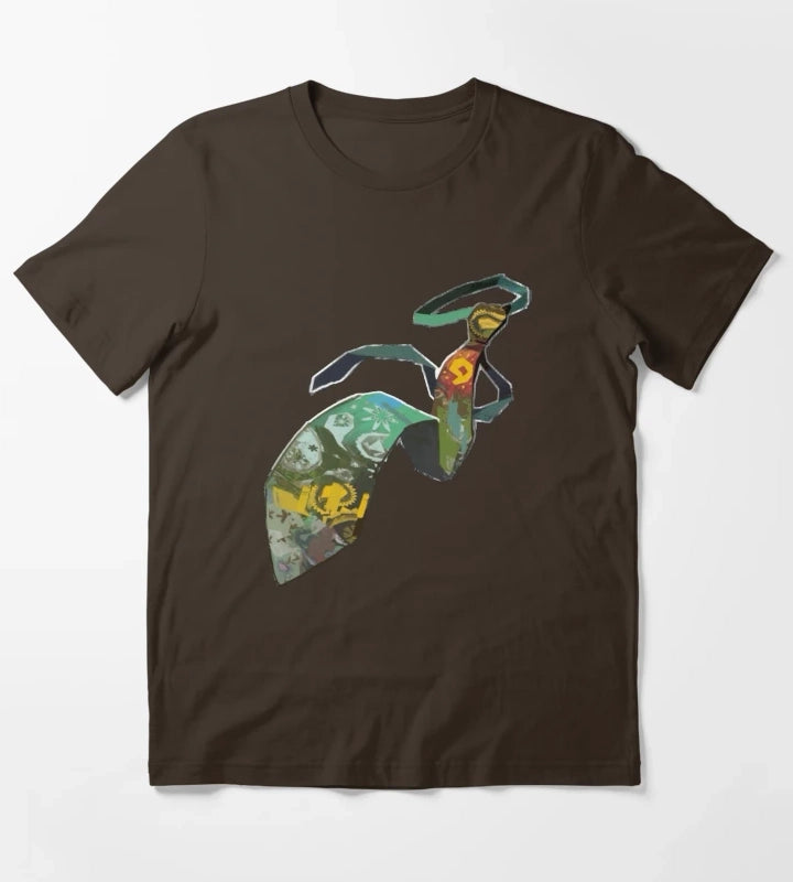 Horrific Necktie Disco Elysium T-Shirt Brown