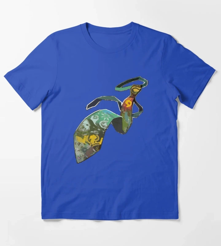 Horrific Necktie Disco Elysium T-Shirt Blue