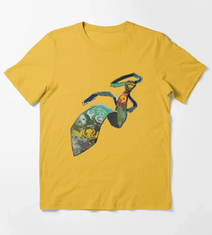 Horrific Necktie Disco Elysium T-Shirt Yellow
