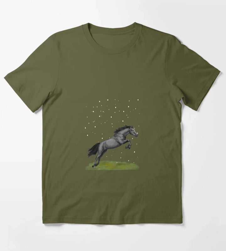 HorseSnow T-Shirt Olive Green