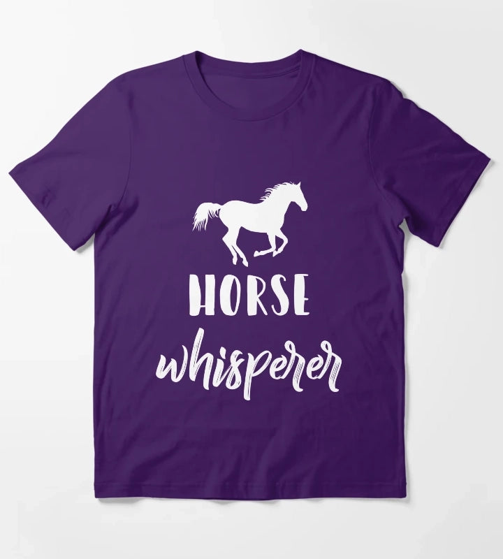Horse Whisperer Lover T-Shirt Purple