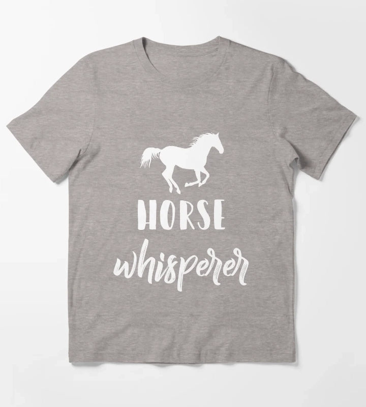 Horse Whisperer Lover T-Shirt Heather Grey