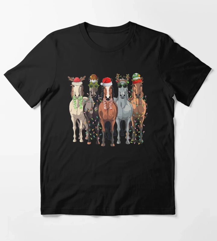 Horses Christmas T-Shirt