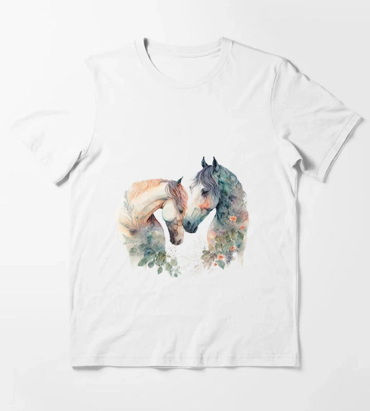 Horses T-Shirt White