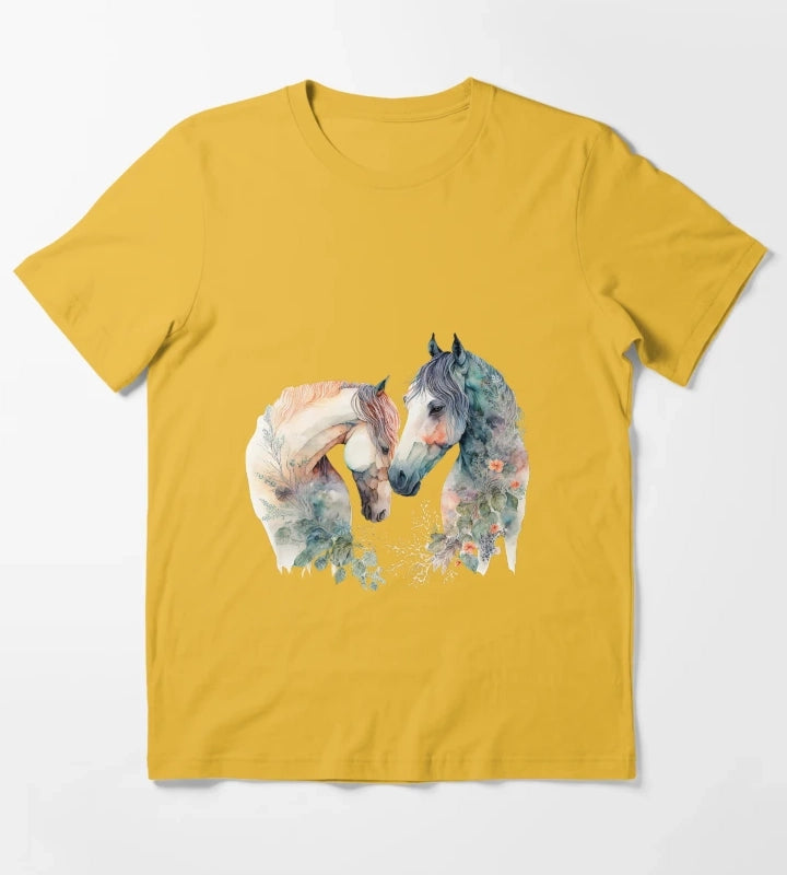 Horses T-Shirt Yellow