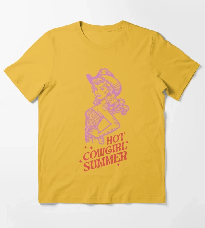 Hot Cowgirl Summer T-Shirt Yellow