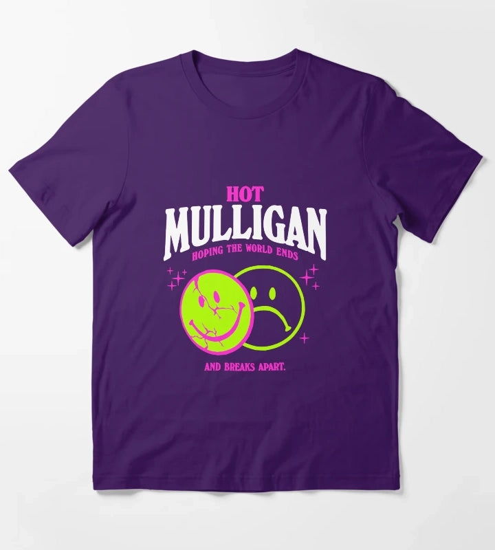 Hot Mulligan Merch Smile Shirt T-Shirt Purple