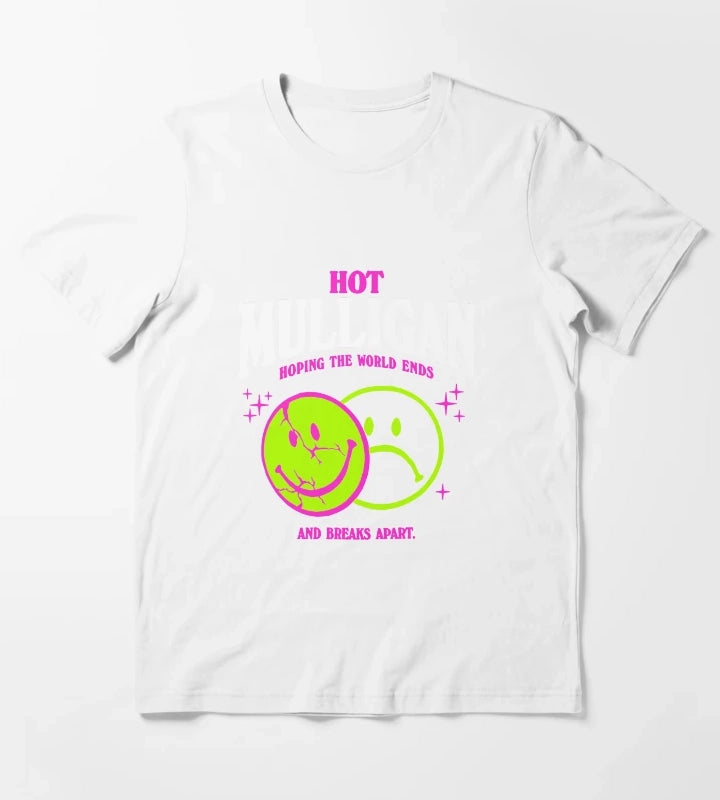 Hot Mulligan Merch Smile Shirt T-Shirt White