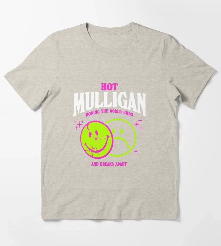 Hot Mulligan Merch Smile Shirt T-Shirt Cream