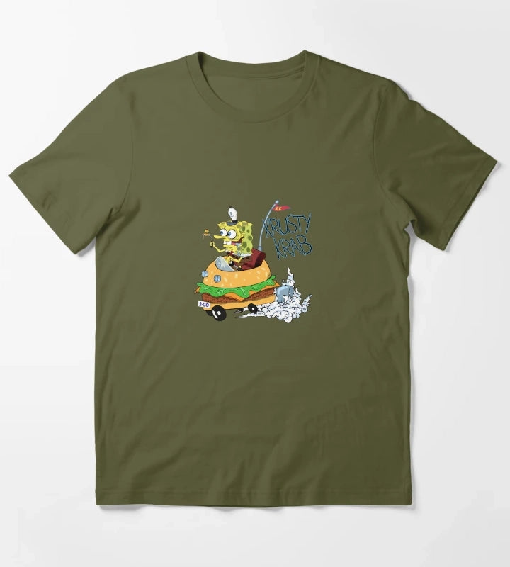 Hot Rod Bob T-Shirt Olive Green