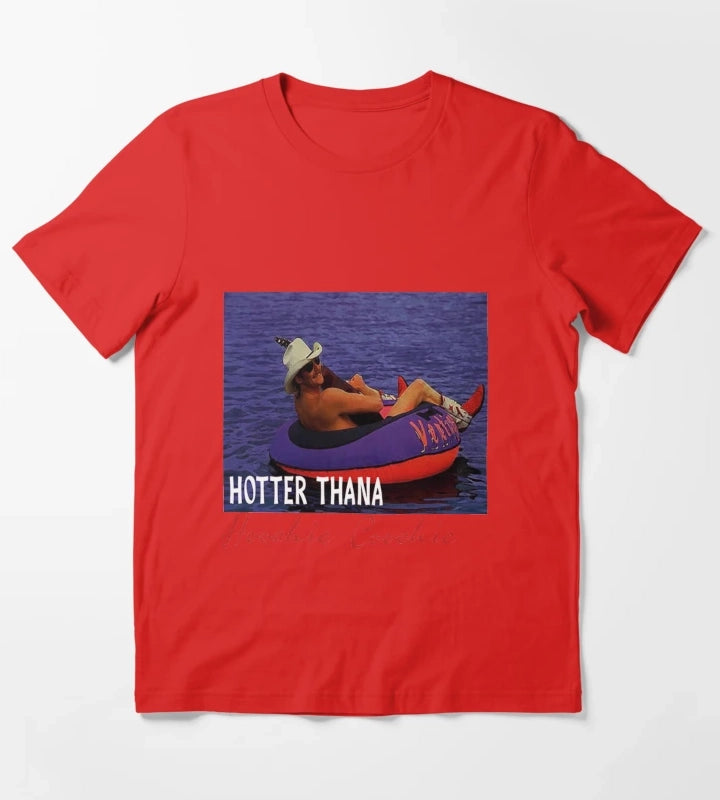 Hotter Than A Hoochie Coochie Chattahoochee Alan Jackson 90s country Tee Music Cowgirl Cowboy T-Shirt Red