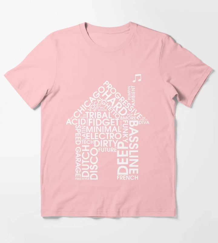House Music Genres T-Shirt Dark Grey