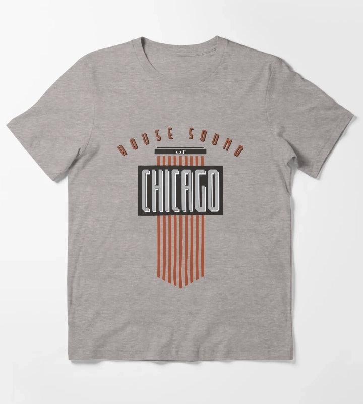 House Sound Of Chicago T-Shirt Heather Grey