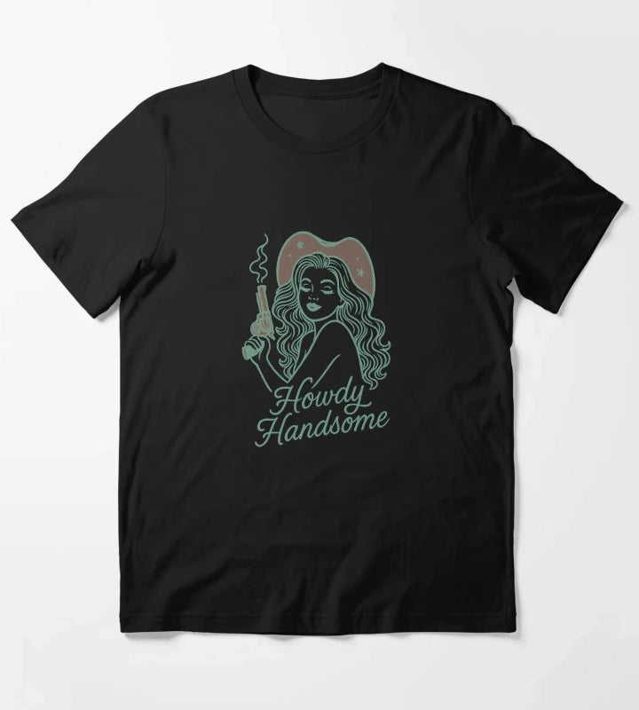 Howdy Handsome Cowgirl sticker T-Shirt