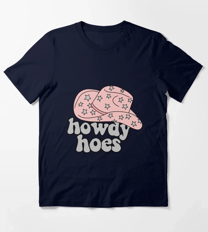 Howdy Hoes Cowboy Hat T-Shirt Navy