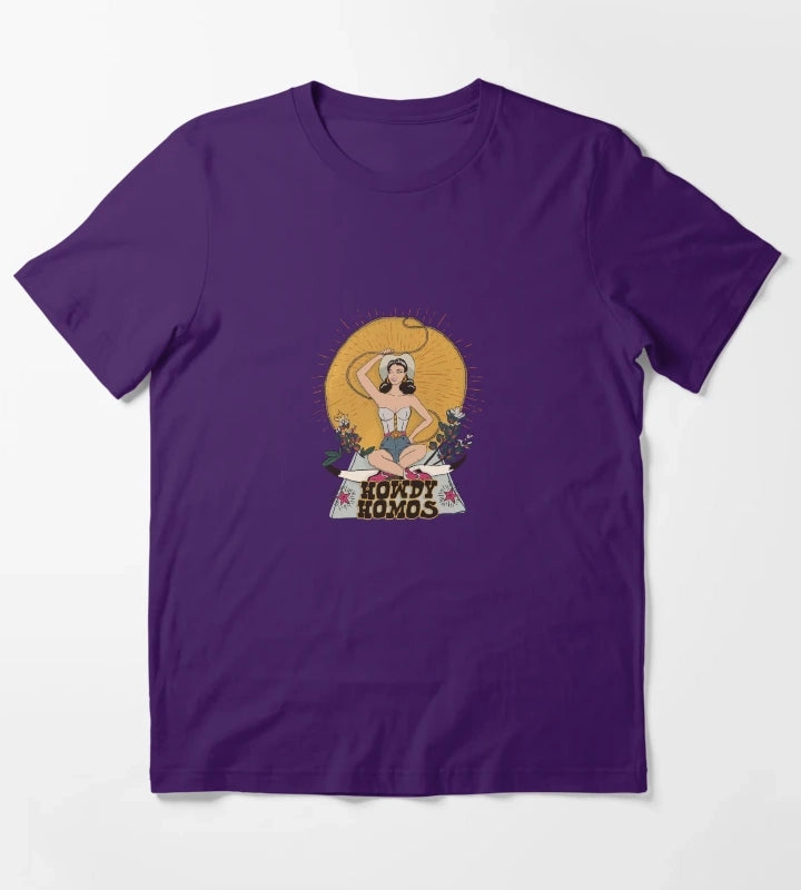 Howdy Homos T-Shirt Purple